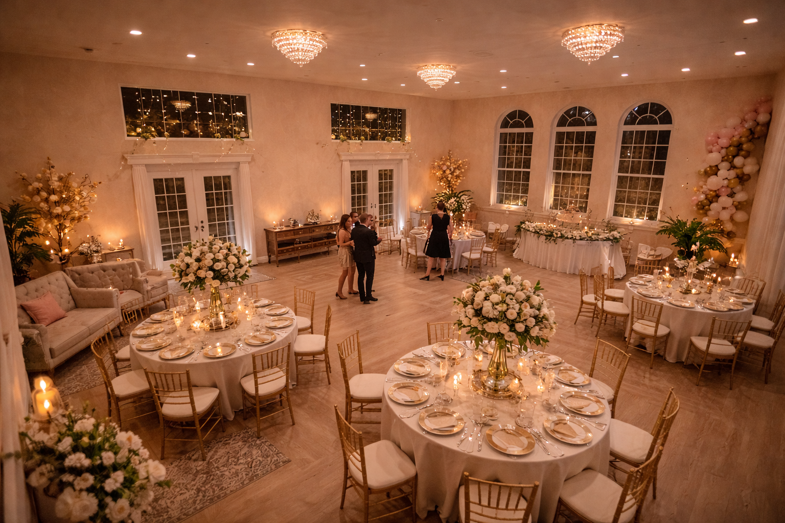 Reception room at Whispering Oak