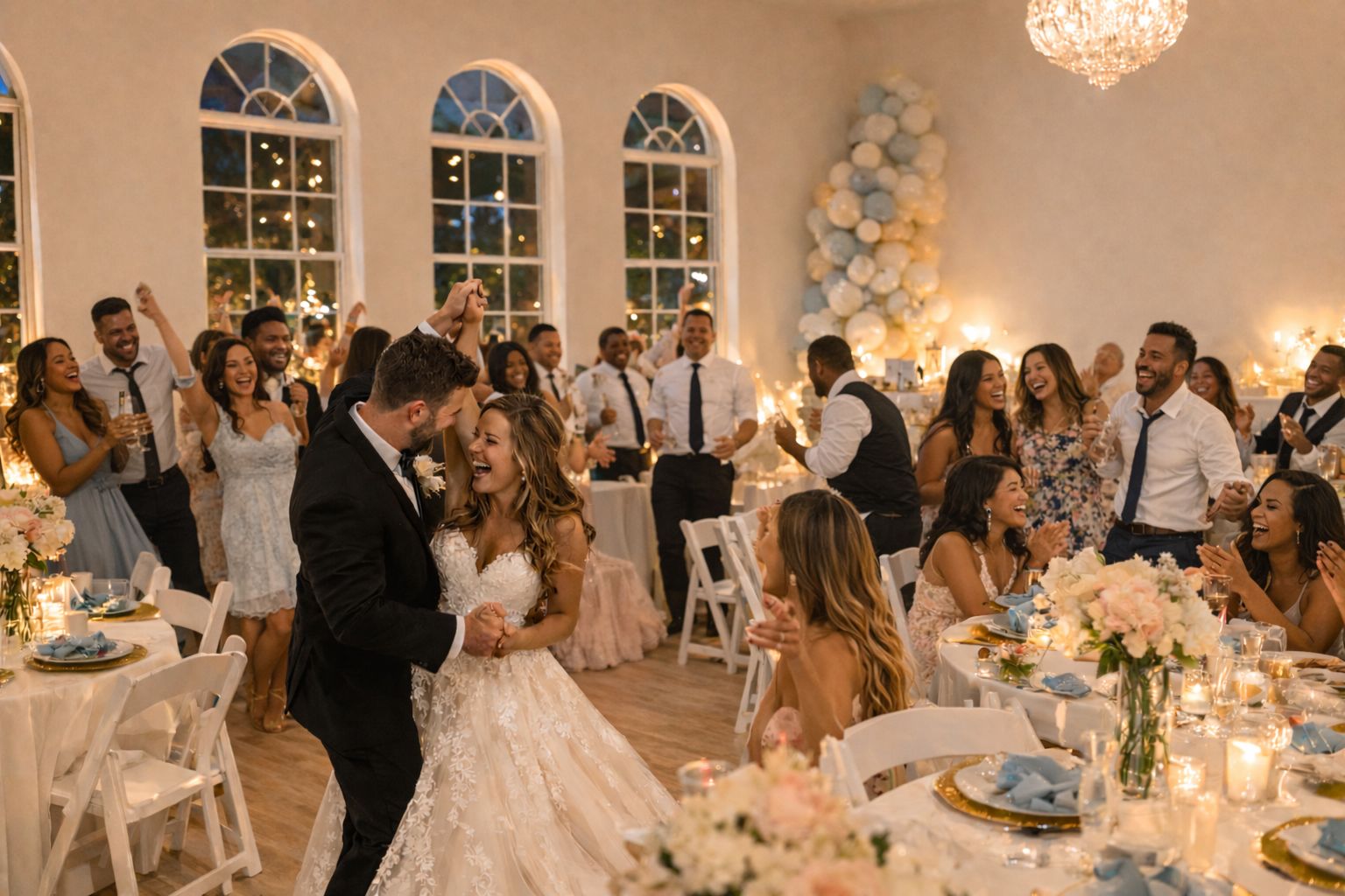 Wedding reception in the grand room